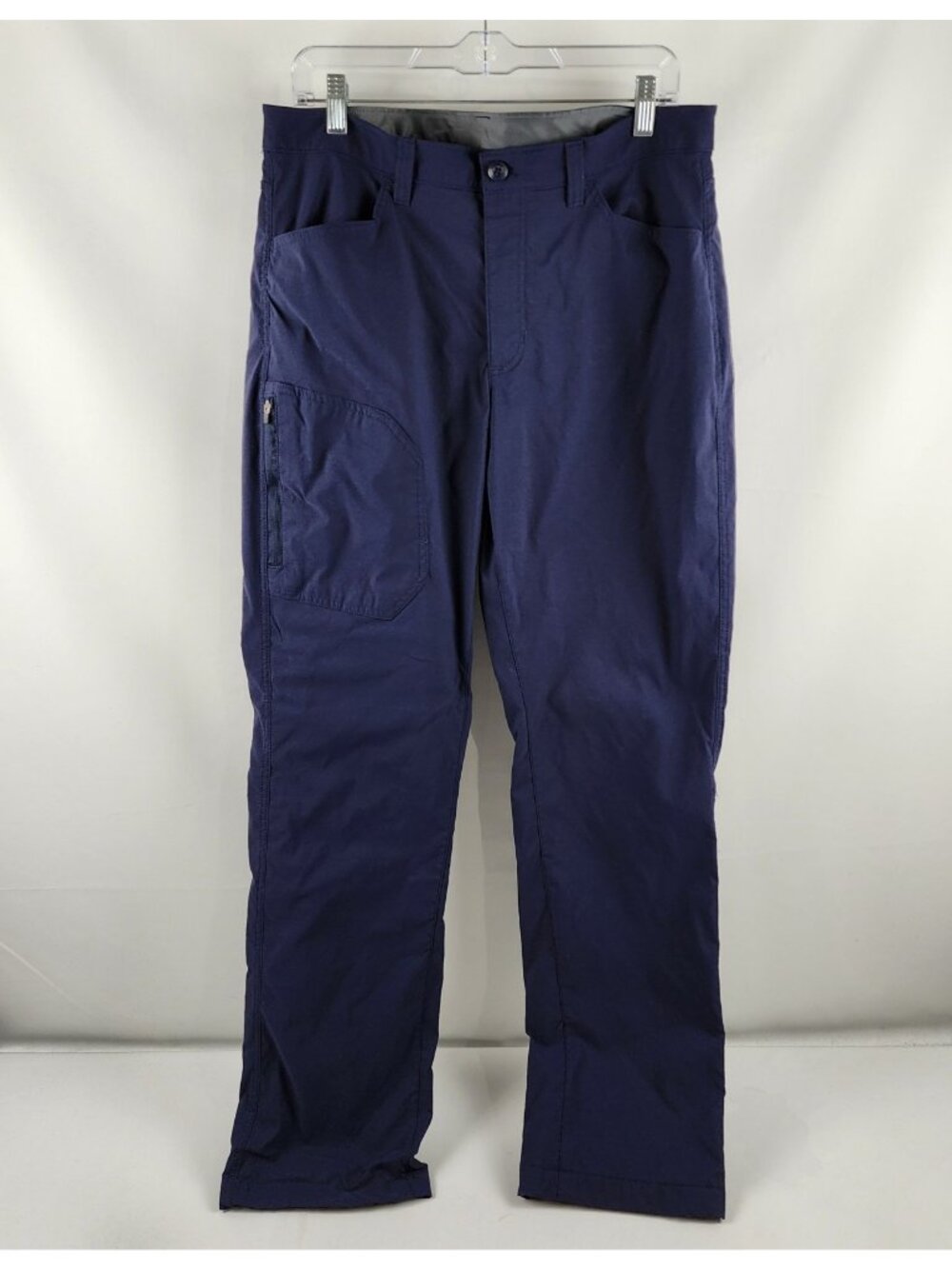 Eddie Bauer Pants Mens 34x33 Navy Blue Fleece Lined Tech Pants Hiking